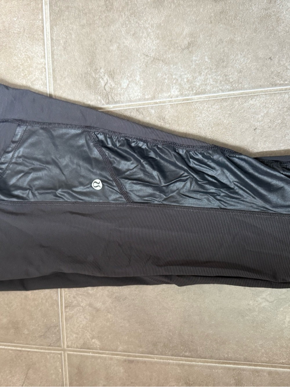 Lululemon Cut The Crop Wee Stripe Black